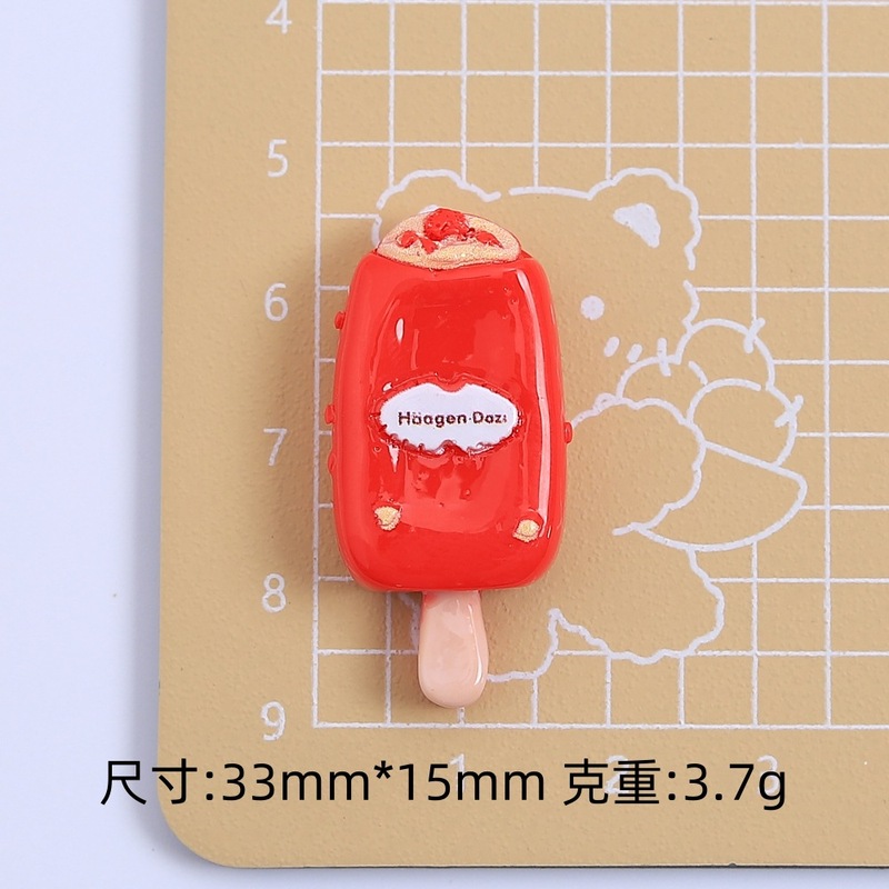 漫画ナッツアイスクリーム食品おもちゃクリエイティブ手作り diy ジュエリーアクセサリークリーム接着剤樹脂小物ヘアピン材料|undefined