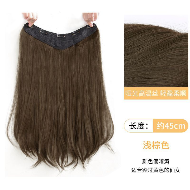 Peruca para aumentar el volumen de cabello flojo de tres piezas de cabello para mujer parche de cabello largo sin rastro extensión de cabello invisible en cabello largo rizado image 18