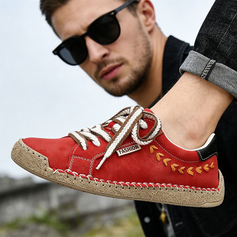 Giày vải canvas unisex cổ thấp đế bằng mũi tròn, phong cách retro thoáng khí chống trượt — 9013 màu vàng, 9013 màu xanh dương, 9013 màu xanh lá cây, 9013 màu đen chi tiết 4
