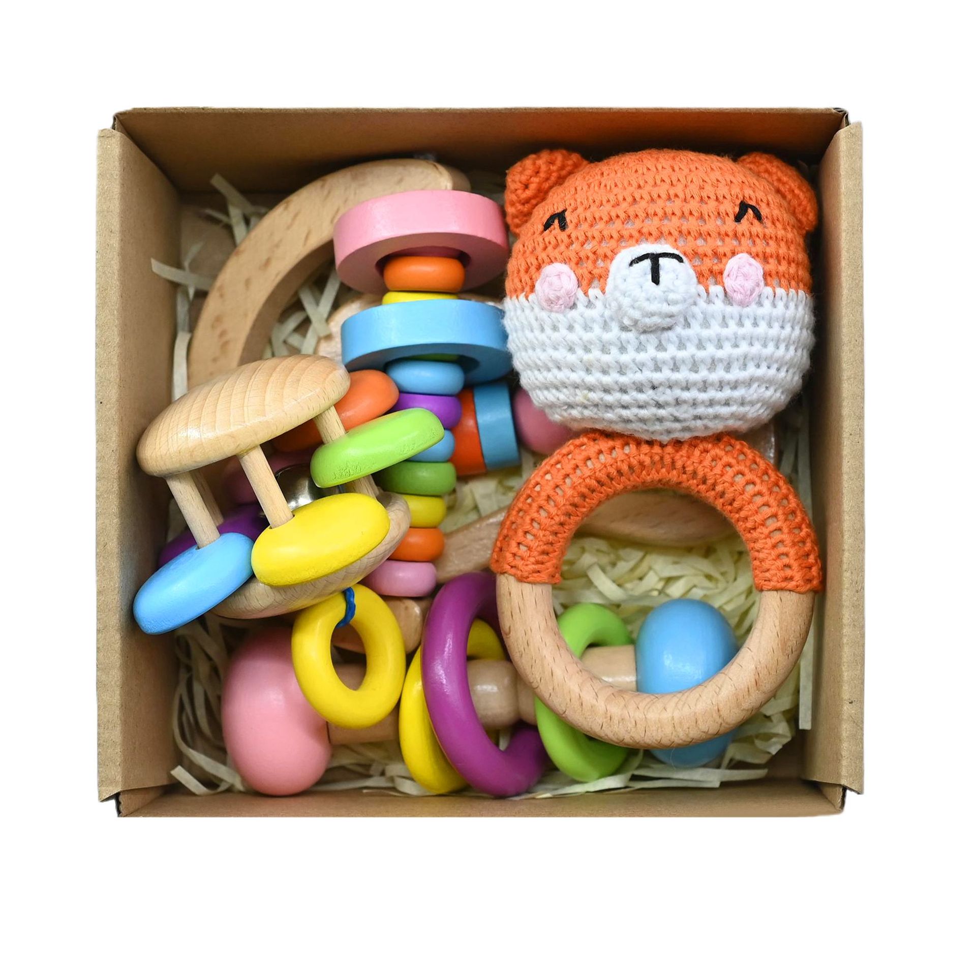 오렌지 곰 선물 상자