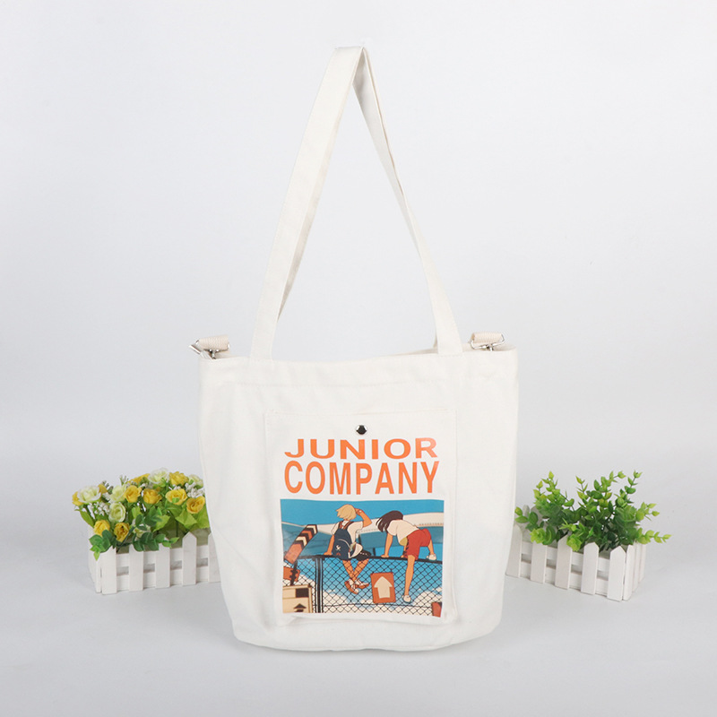 厂家直供手提帆布袋加印LOGO 广告创意帆布袋 购物单肩棉布手提袋