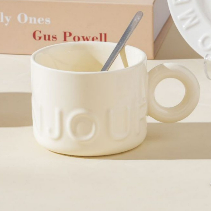 Tazas de café retro en línea, copas de copas de agua directa, regalos caseros, tazas de cerámica galvanizadas creativas, tazas de marca