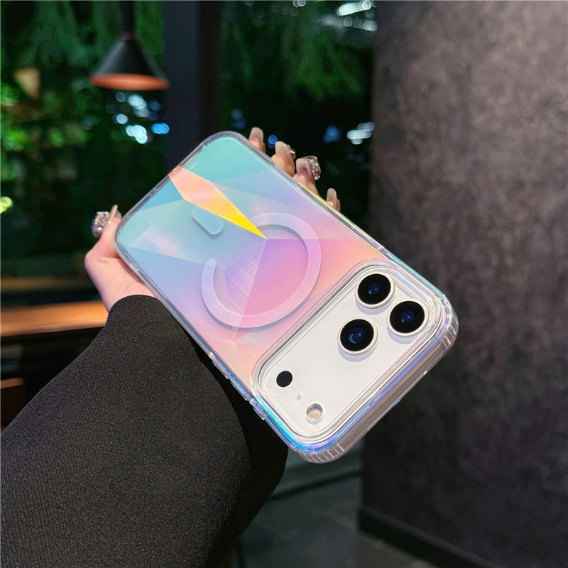 苹果17手机壳闪粉彩镀磁吸壳适用iphone17promax高级感17Air防摔|undefined