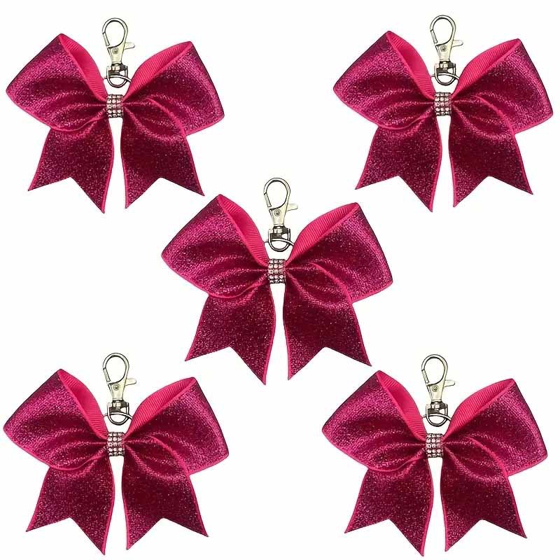 Nuevo estilo de moda transfronteriza arco de cuero brillante llavero colgante personalidad diamante de amigas bolsas colgantes regalos