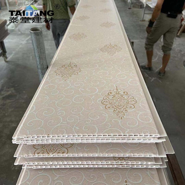 Fabricante de comercio exterior, techo de refuerzo de PVC, material de acero plástico, fábrica al por mayor, película de transferencia de exportación de ingeniería, laminado