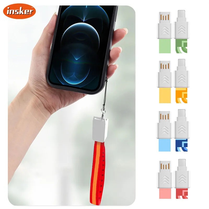 3A Lanyard Data Cable Multi-Function Keychain Ruler Type-C Creative Charging Cable Suitable for Apple Cross-Border New Product