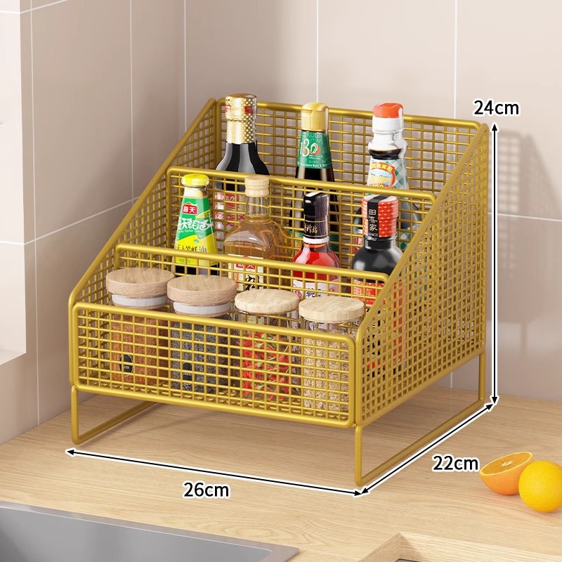 Estante de almacenamiento de condimentos para artículos de cocina Estante de almacenamiento de tazas domésticas Estante de almacenamiento multifuncional de condimentos
