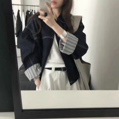 oversize牛仔短外套女春秋季2025新款早秋薄外套巨好看的短款夹克