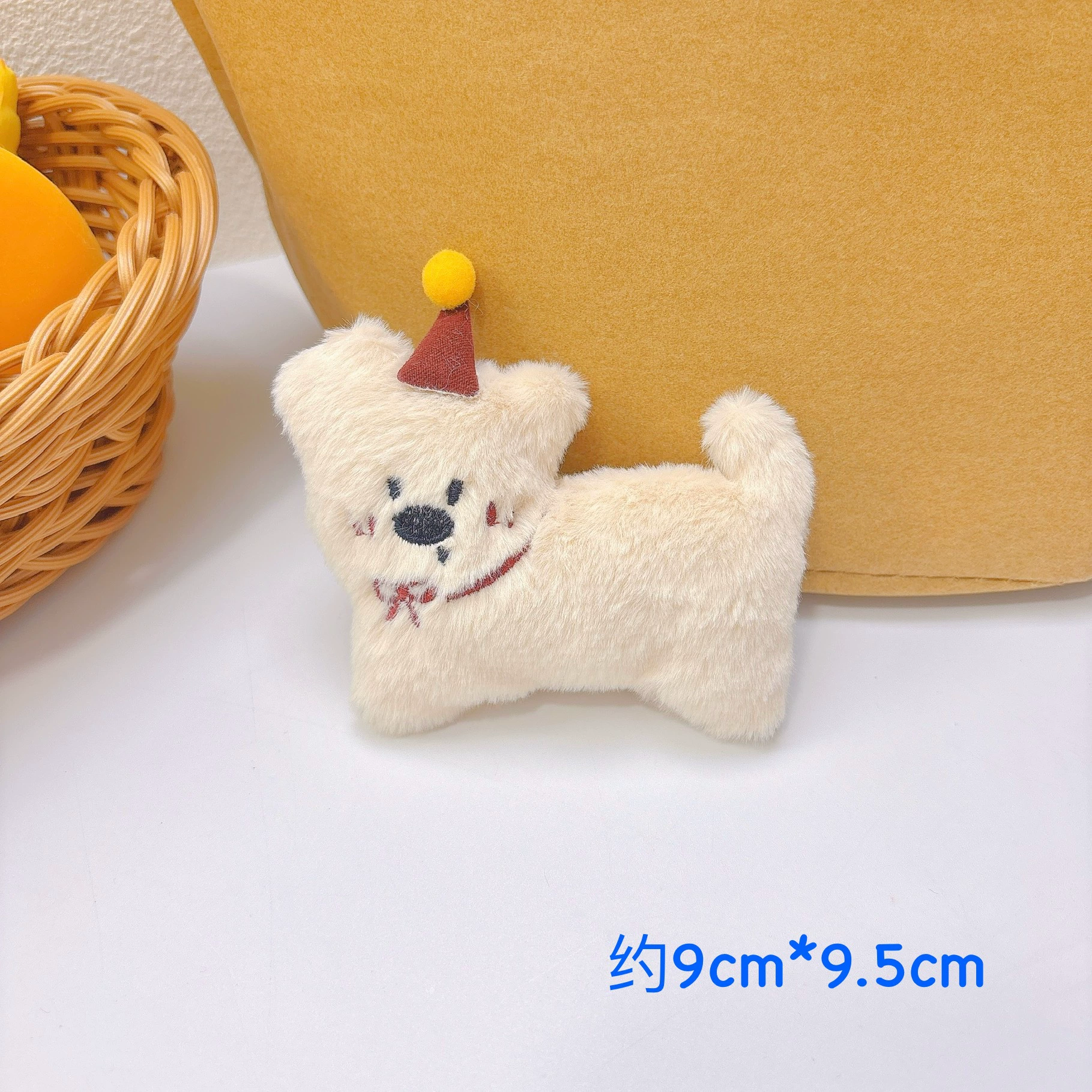 Плюшевый зажим для волос Cartoon puppy, аксессуар‑подвеска, мягкий DIY, 0,01 кг