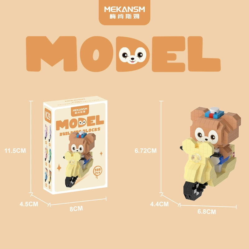 Mini Bricks Cartoon Constructor Set, Sanrio-style Characters, Multiple Models (188–626 pcs)