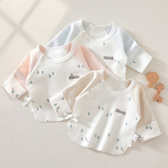 Baby half-back clothing, monk's robes, spring and autumn winter inner clothes, baby boneless newborn bottom-up top, newborn baby clothes