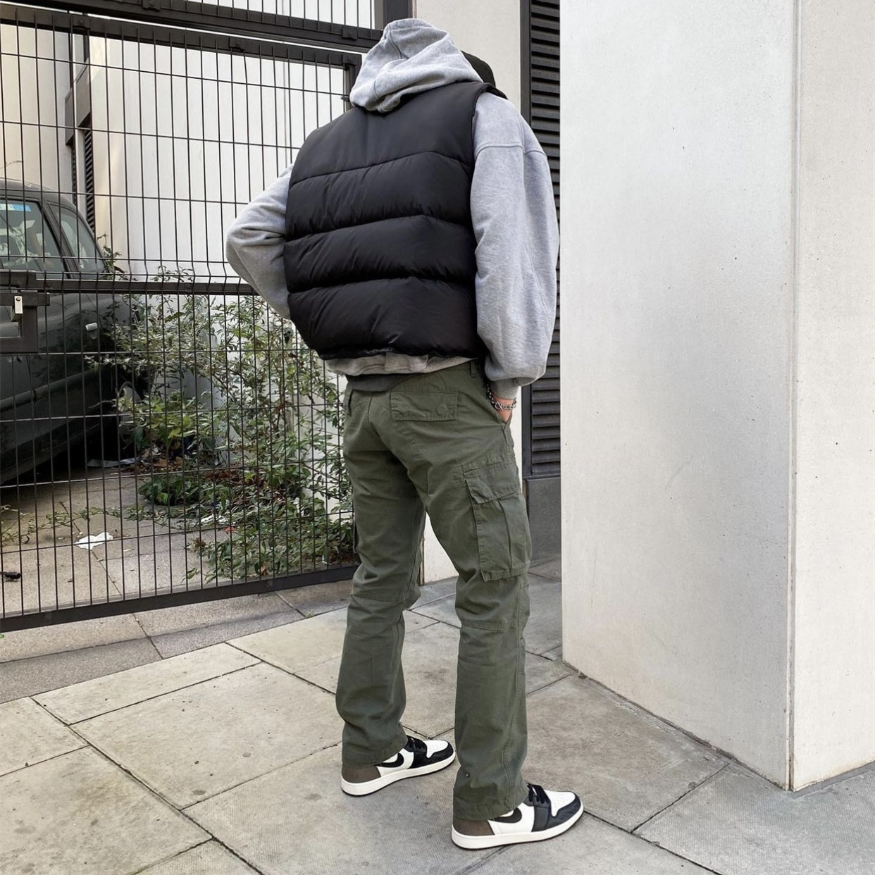 High street Cole Buxton otoño y el invierno retro versátil casual suelta algodón de los hombres las mujeres mismo chaleco chaqueta