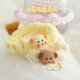Cute brown Puppy Plush Small Intestinal Circle Hair Ring Japanese Soft Cute Girl's Horse Tail Hair Rope Rubber Tendon Hair Accessories Winter New