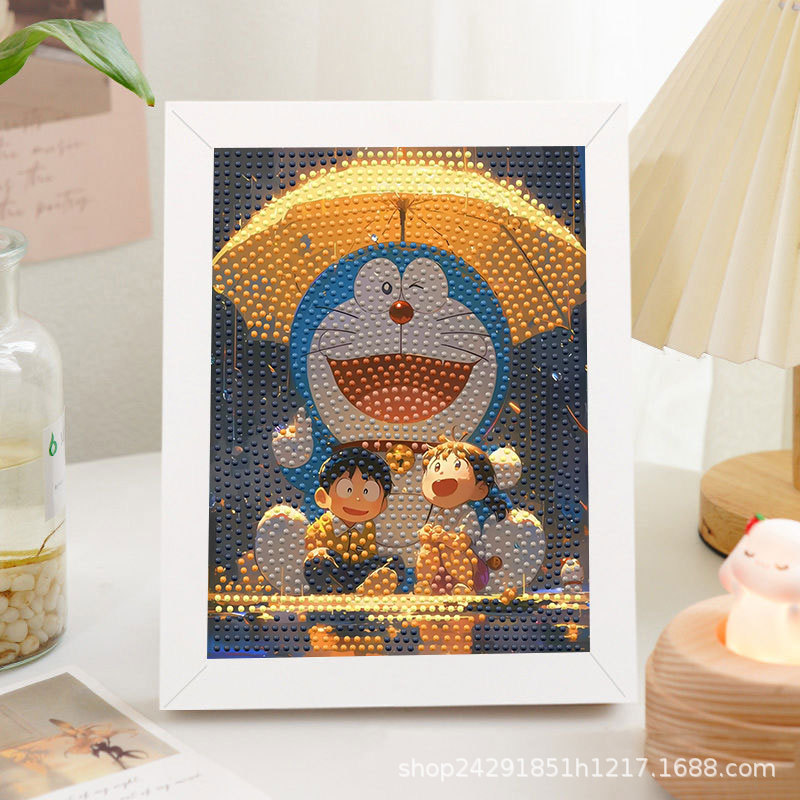 Diamante nuevo lápiz de dibujos animados pequeño nuevo pegatino diy puzzle manual regalo de cumpleaños para niños estudiantes