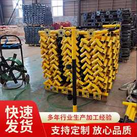 建筑工地临时楼梯防护立杆可拆卸临时扶手防护栏 楼梯防护立杆