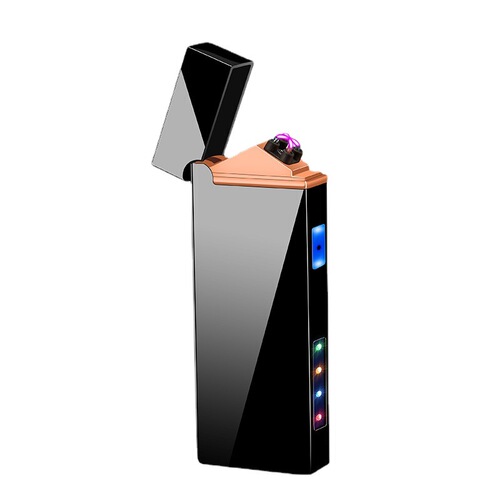 Creative trendy personalized USB rechargeable arc lighter with dual batteries, advertising gift, cigarette lighter, wholesale