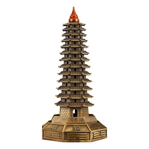 Factory Direct Wholesale Full Copper Wenchang Tower Ornament 13 Layers 13 Layers Home Living Room Desk Decor Craft Gift