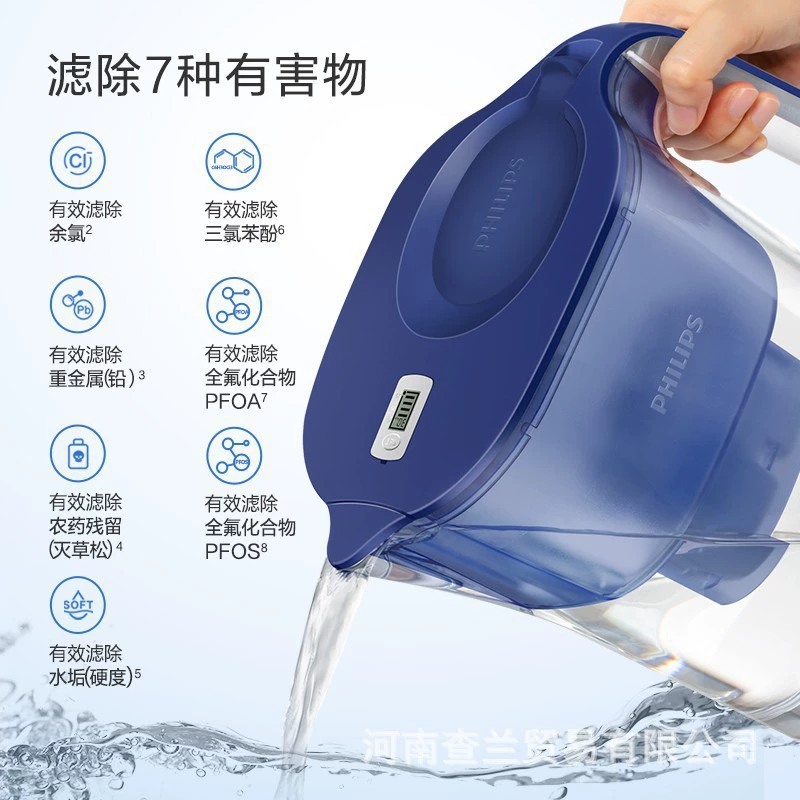 Фильтр-кувшин Philips с объемом 4.2 л, кухонный фильтр-водоочиститель, улучшаемая версия AWP2814