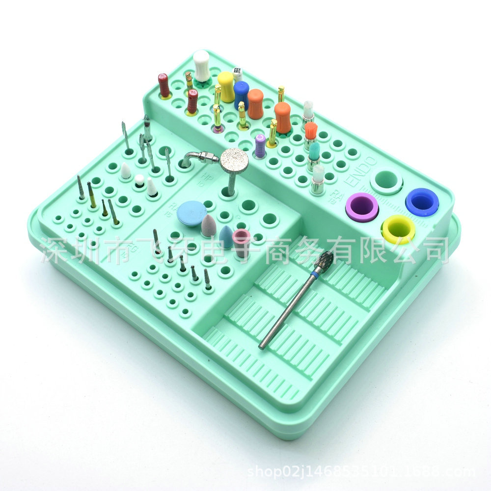 Dental Materials 107-Hole Root Canal File Box Enlarging Needle Holder S023 Equipment Needle Holder Disinfection Box Root Canal Treatment