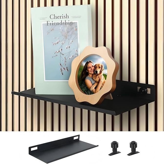 Modern Minimalist Decorative Shelf, Living Room Bookshelf, Home Model Room Wall Shelf, Acoustic Board Shelf, Storage Rack