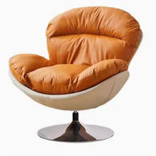 旋转休闲椅天鹅椅设计师单人沙发蛋壳椅阳台卧室云朵椅懒人沙发