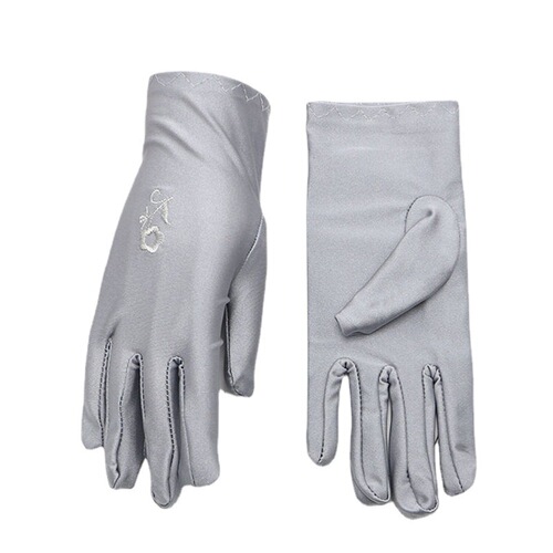 Summer Sun Protection Gloves for Women, Thin Style for Spring and Autumn, Electric Bike Riding, Driving Etiquette, Elastic, Jewelry, Lace, UV Protection