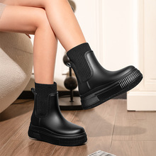 �¿�2025�Р���Ůʽ�ɾo����Ь�е�Ͳ��ˮ������ѥ���������ĥѥ