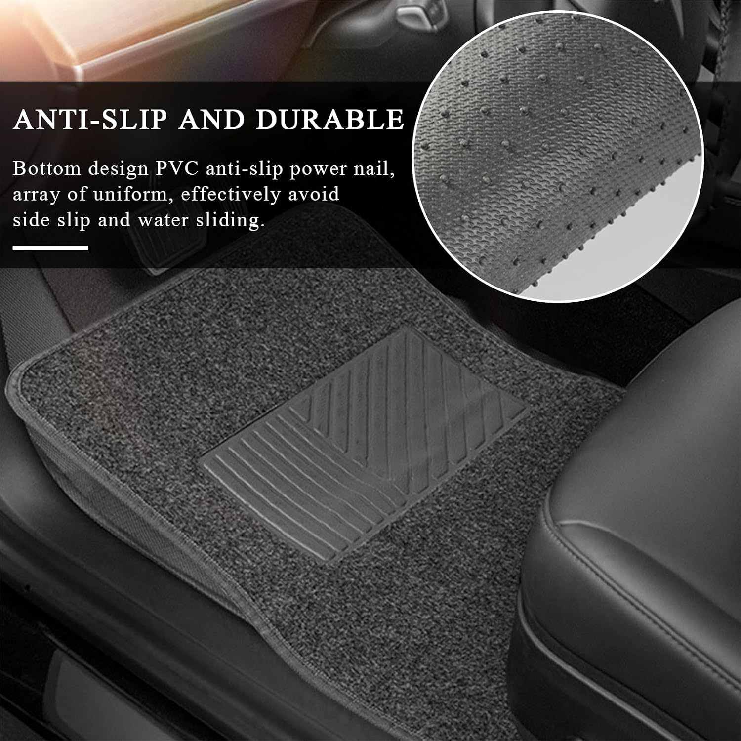 Amazon's best-selling car carpet floor mats, universal car interior decoration mats, complete set of floor mats for cross-border e-commerce on TK