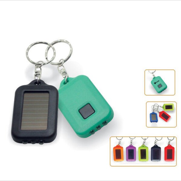 Small flashlight solar-powered