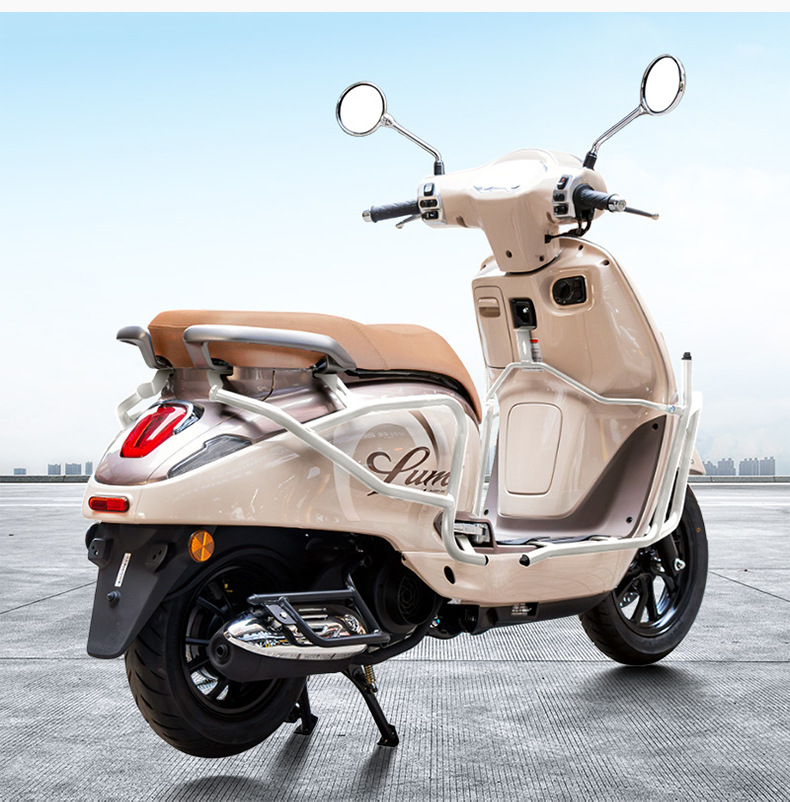 Suitable for Haojue Lumi125 Scooter Front and Rear Full Surround Guard Bars, Carbon Steel Protective Bars, Modification Accessories