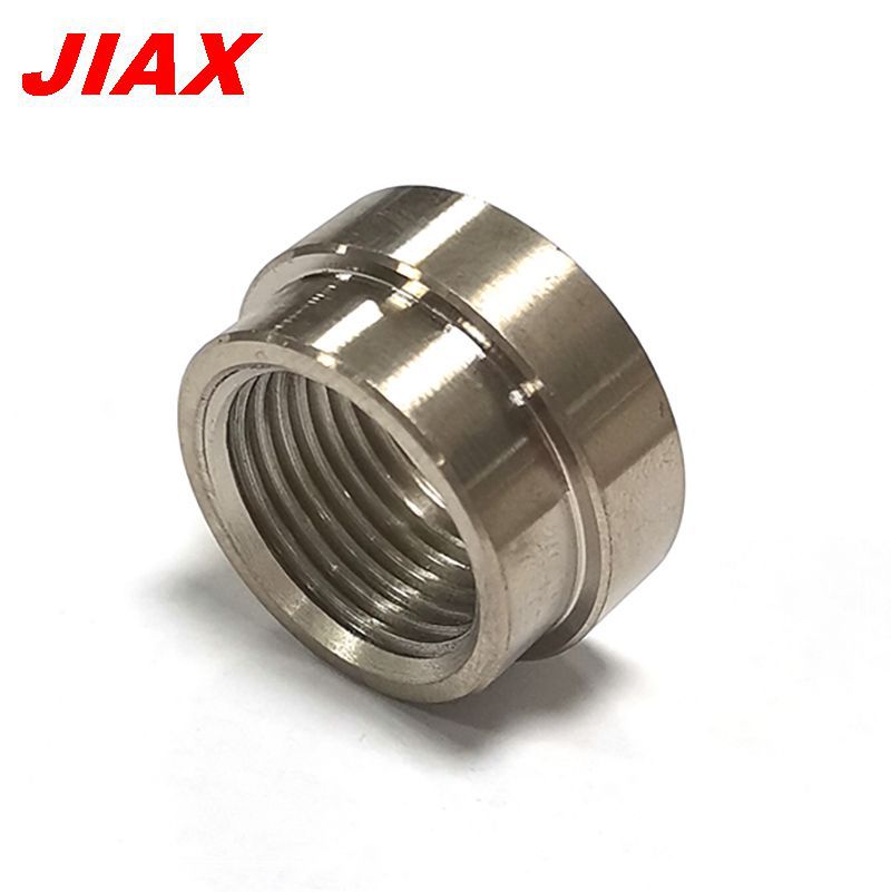 EBay venta caliente coche M18 * 1.5 acero inoxidable soldada base tuerca tubo de escape tapado tuerca de paso circular