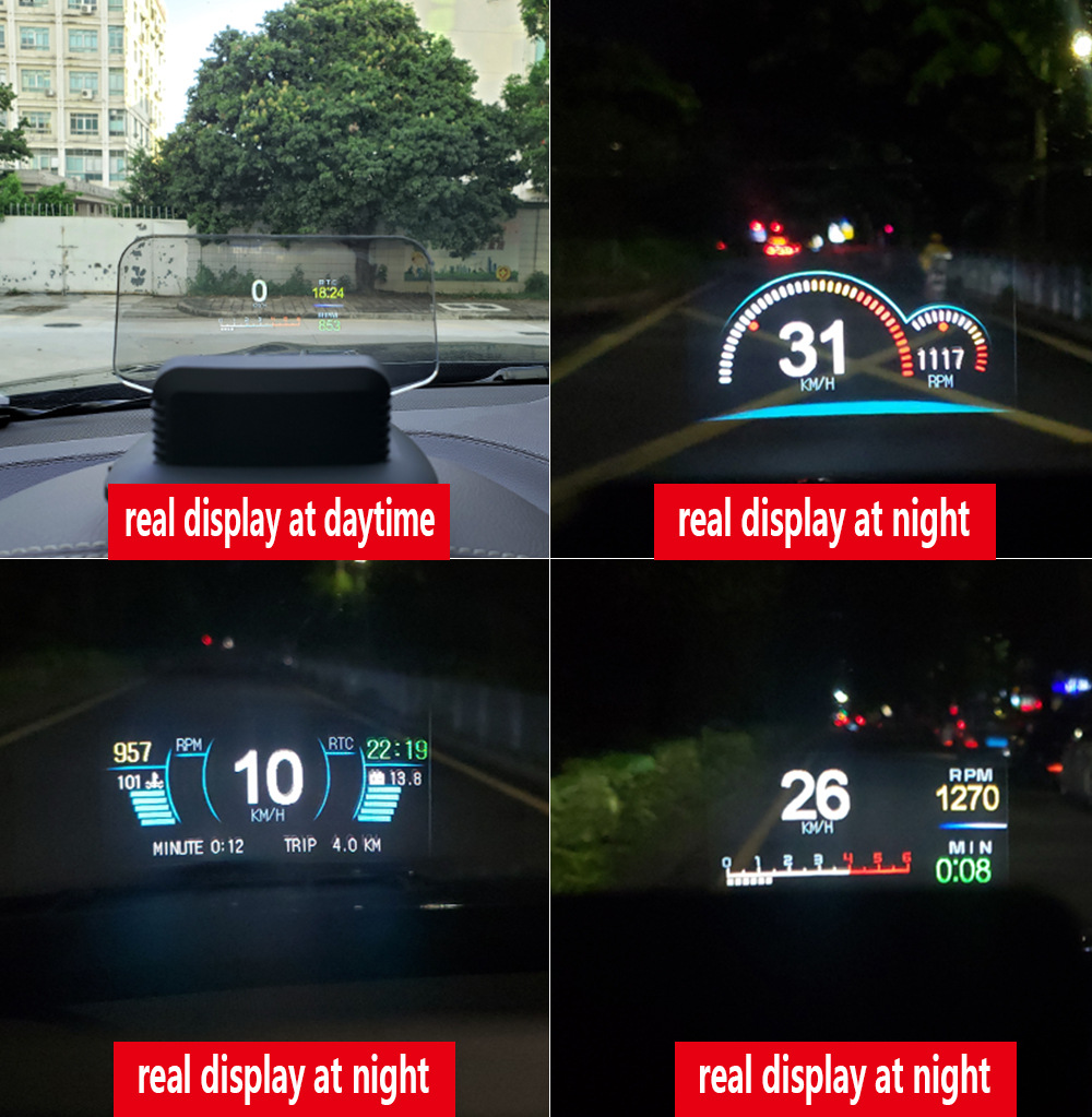 Weiying C1 Head-Up Display Car Hud Car Obd Multi-Function Projector High-Definition Universal Head-Up Display