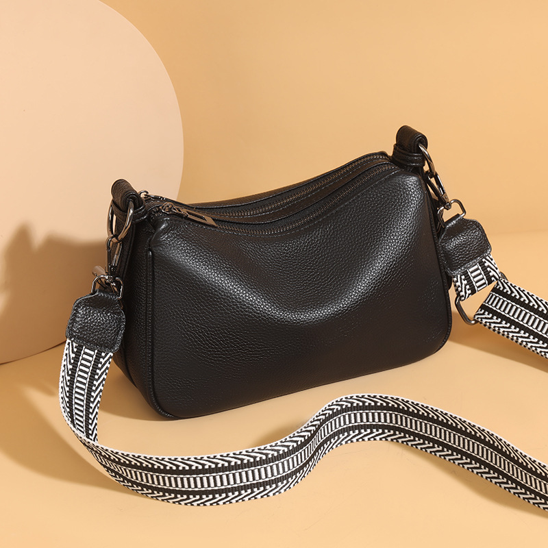 Manufacturer Genuine Leather Women's Bag 2025 New Arrival Commuter Versatile Underarm Shoulder Bag Top Grain Cowhide Simple Handbag Crossbody Bag - Thumbnail 2