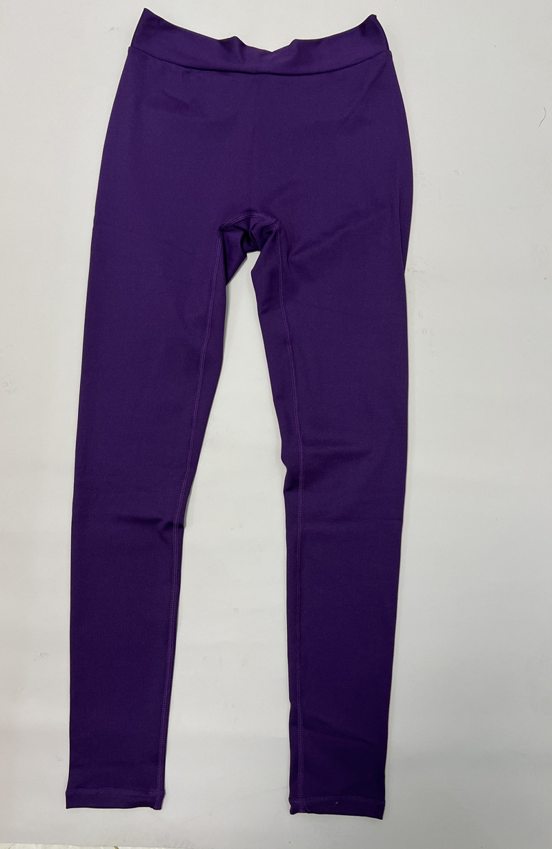 Sports Solid Color Chemical Fiber Blending Polyester Active Bottoms Leggings display picture 23