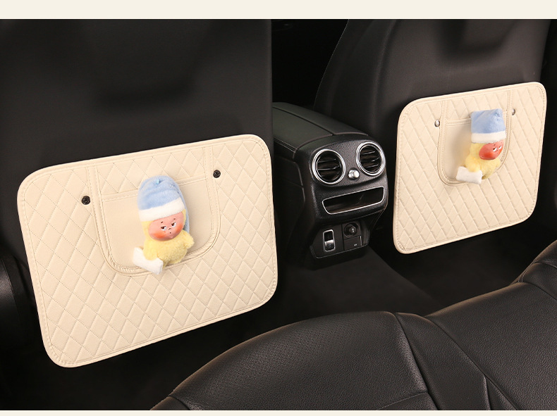 Star Girl Cute Cartoon Car Seat Back Anti-Kick Pad, Car Seat Back Anti-Dirt Pad, Children's Anti-Kick Pad
