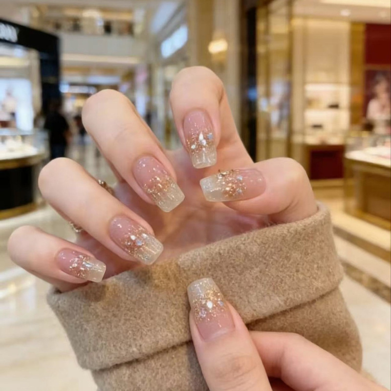 Twilight Melody French-Style Hand-Painted Bowknot Pearl Flower High-End Handmade Wearable Nail Art Finished Nail Art Wholesale Twilight Melody French-Style Hand-Painted Bowknot Pearl Flower High-End Handmade Wearable Nail Art Finished Nail Art Wholesale