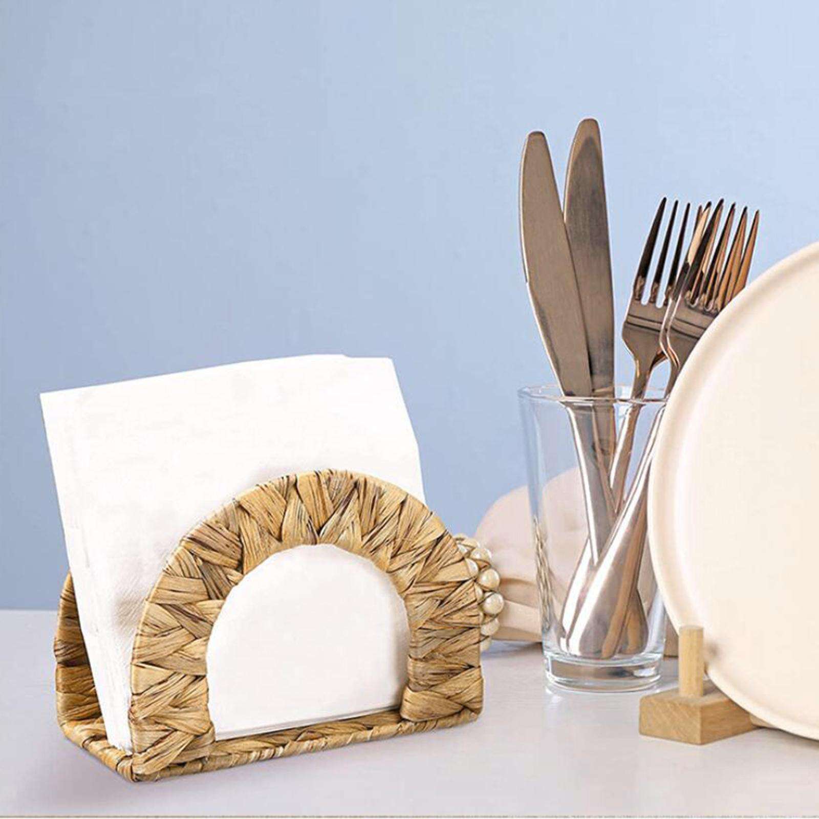 Customizado cross-border calabaza grasa trenzada caja de extracción de papel sala de estar casera mesa de comedor caja de toallas servillas caja de almacenamiento de toallas de caña