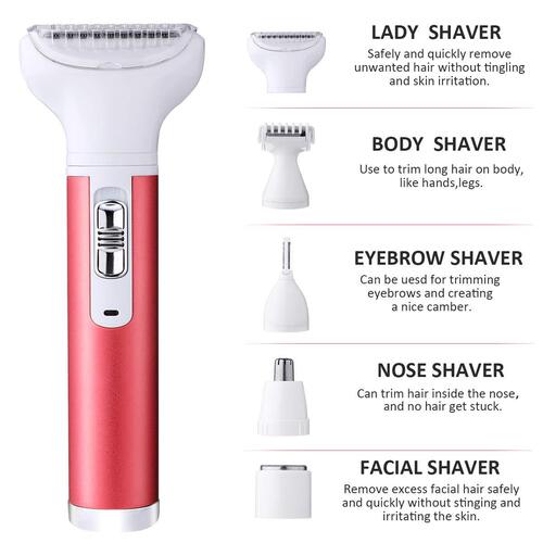 Electric epilator private part shaving instrument underarm pubic hair shaving women's eyebrow trimming knife men's nose hair five-head hair removal knife
