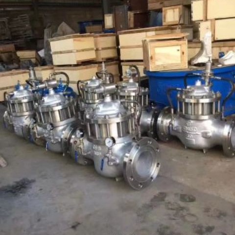 大口径GA6600-16Q水锤预防阀球墨QT450球铁水击泄放阀流量控制阀