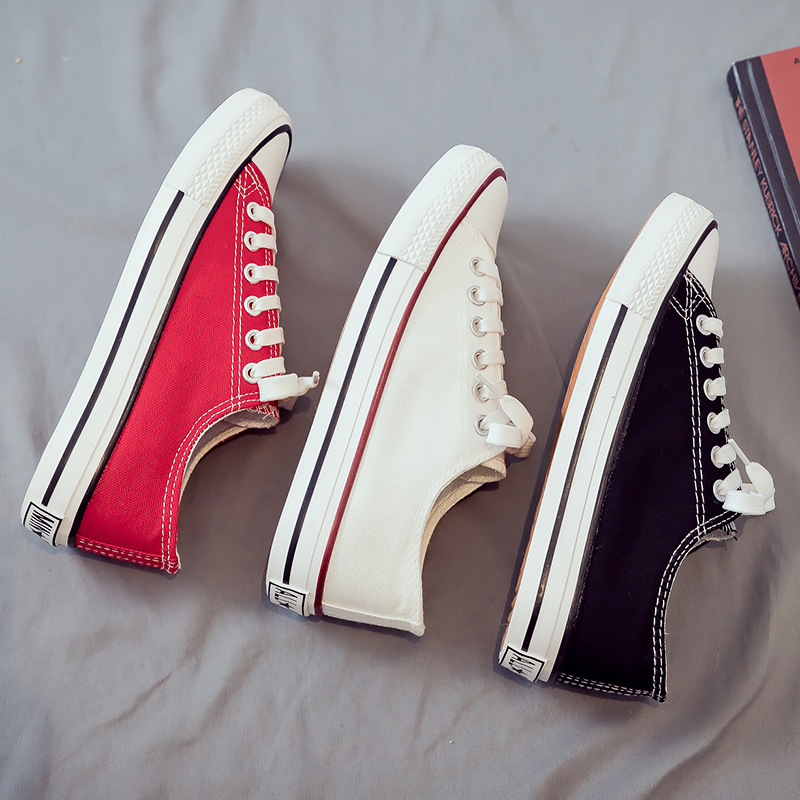 2025 Wholesale Classic Canvas Shoes Women's Shoes Student Korean Version Autumn Couple Style Low-Top White Shoes Trendy 2025 Wholesale Classic Canvas Shoes Women's Shoes Student Korean Version Autumn Couple Style Low-Top White Shoes Trendy