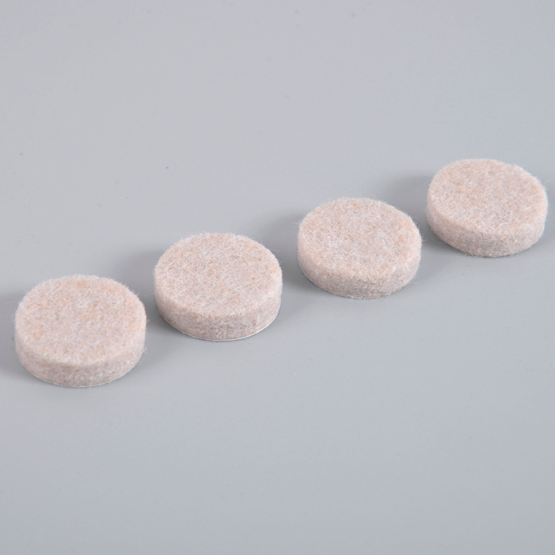 自粘毛毡脚垫 圆形保护垫 家具静音脚垫 桌椅防滑垫片 羊毛毡脚垫