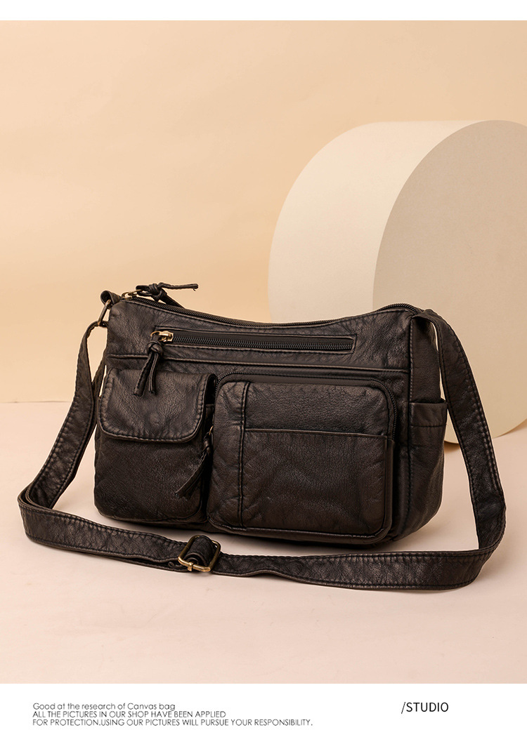 Dames schoudertas van gewassen pu-leder in retro stijl_voghion.com