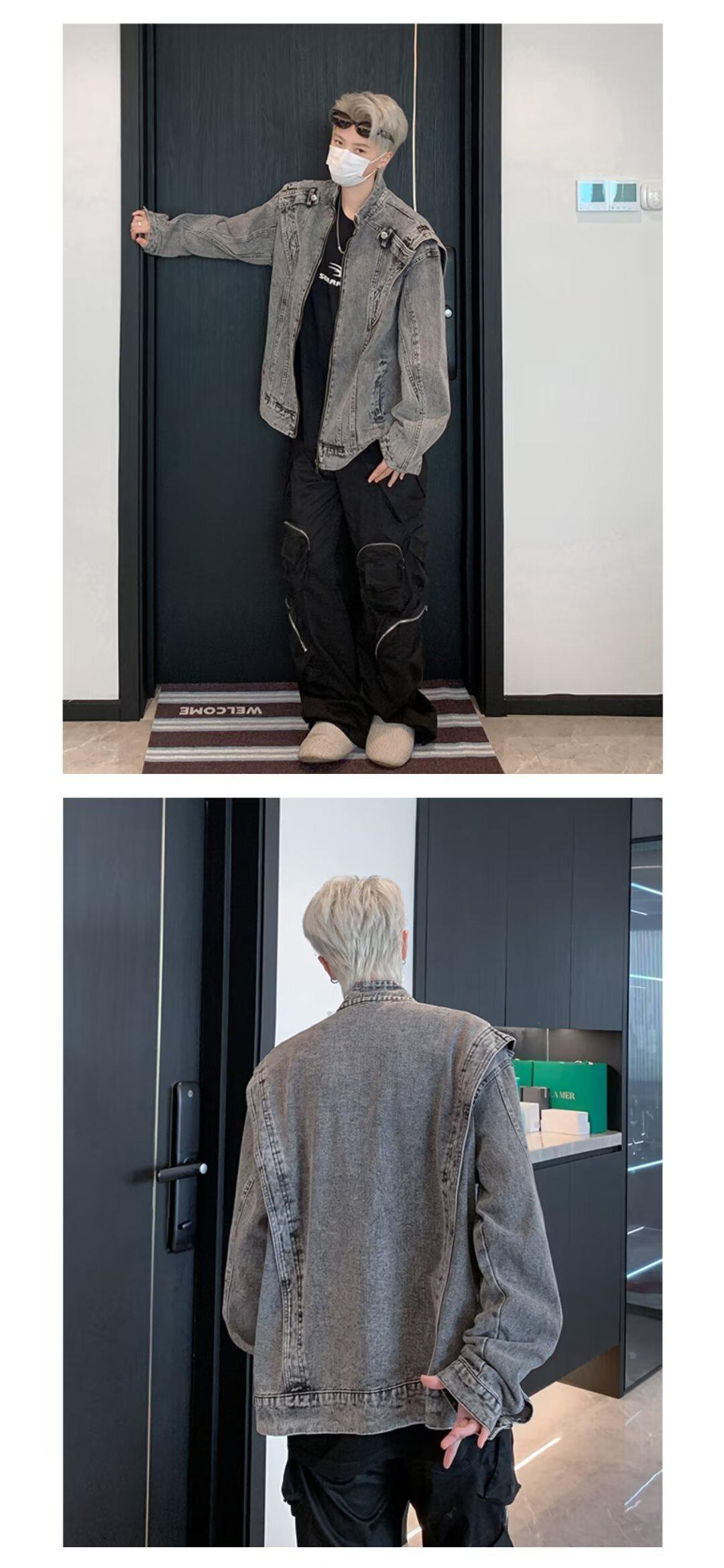 2024 Spring Autumn Cool Men Ins High Street Brand Harajuku Style Korean Version Trendy Loose Jacket_mkmklike.com