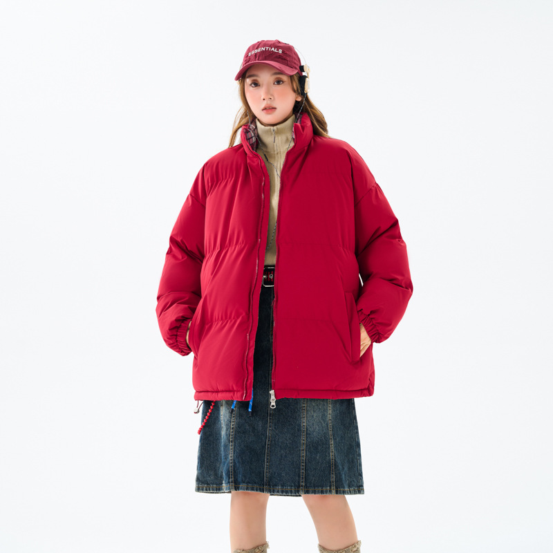 Padded-on Clothes Men's And Women's Loose Stand-up Collar Padded Jacket Warm And Thickened Padded Clothes Men's Tops Couple Jacket_viptrois.com