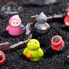 微景观卡通可爱小小士兵与怪兽动漫公仔手办diy桌面装饰品小摆件