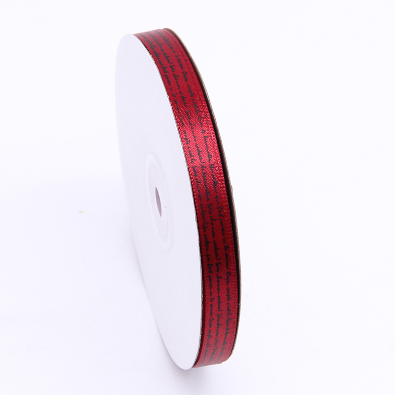 Tianyi Mei 1cm pastel de hornear embalaje cinta Lollipop cinta decorativa impresión inglés carta cinturón de poliéster