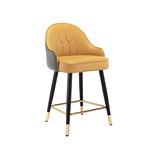 Индивидуальное барное кресло остров High Stool Итальянское легкое роскошное барное кресло -стул Бар -стул Высокий стул на заказ печатные письма