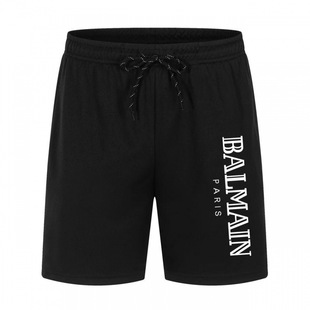 Cross-Border European and American New Men's Summer Beach Pants Loose Thin Casual Mid-Waist Five-Point Pants Men's Quick-Drying and Breathable
