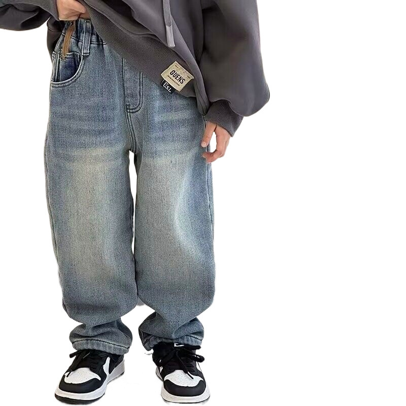 Elastic demi-season jeans for boys