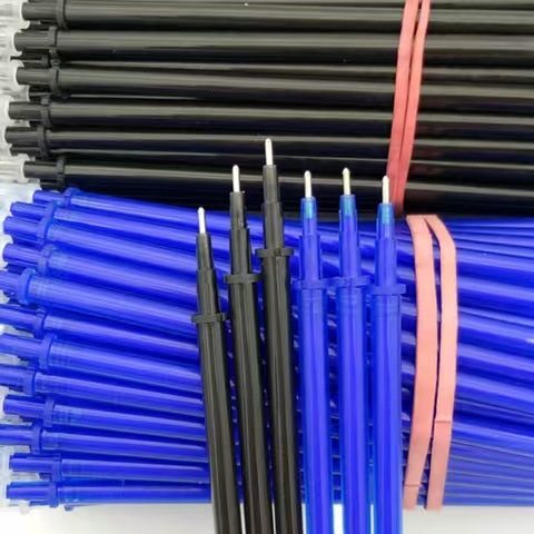 Erasable 0.5mm pencil core, easy to erase, easy to erase, heat-resistant student neutral pen refills, wholesale promotions, crystal blue calligraphy
